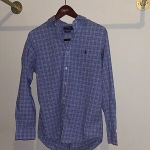 Polo by Ralph Lauren Men's Blue Plaid Shirt